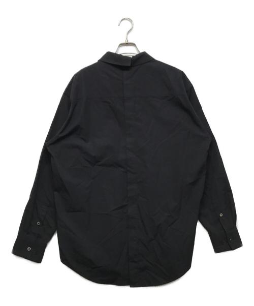 stein（シュタイン）stein (シュタイン) OVERSIZED BACK BUTTONED SHIRT ブラック サイズ:Sの古着・服飾アイテム