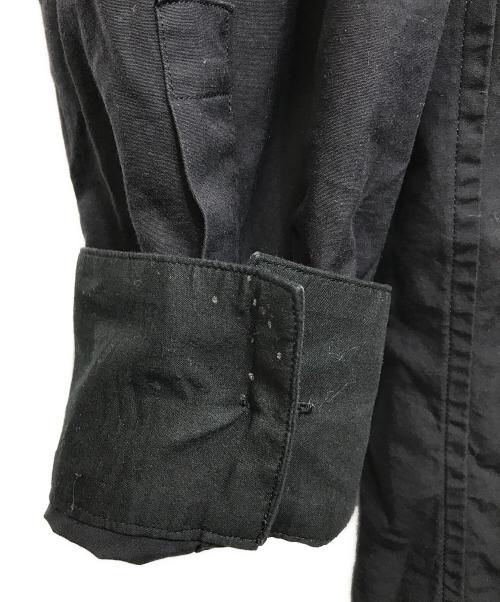 stein（シュタイン）stein (シュタイン) OVERSIZED BACK BUTTONED SHIRT ブラック サイズ:Sの古着・服飾アイテム