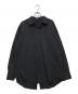 stein（シュタイン）の古着「OVERSIZED BACK BUTTONED SHIRT」｜ブラック