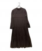 RIM.ARKリムアーク）の古着「Original cut jacquard dress」｜ブラウン