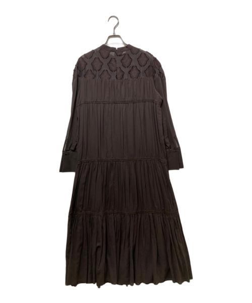 RIM.ARK（リムアーク）RIM.ARK (リムアーク) Original cut jacquard dress ブラウン サイズ:36の古着・服飾アイテム