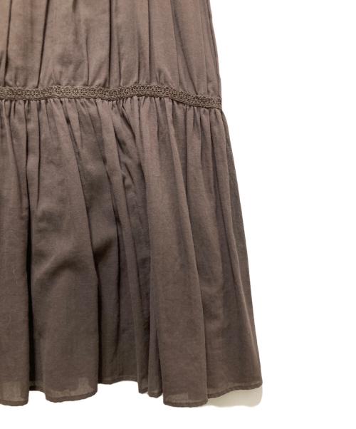RIM.ARK（リムアーク）RIM.ARK (リムアーク) Original cut jacquard dress ブラウン サイズ:36の古着・服飾アイテム