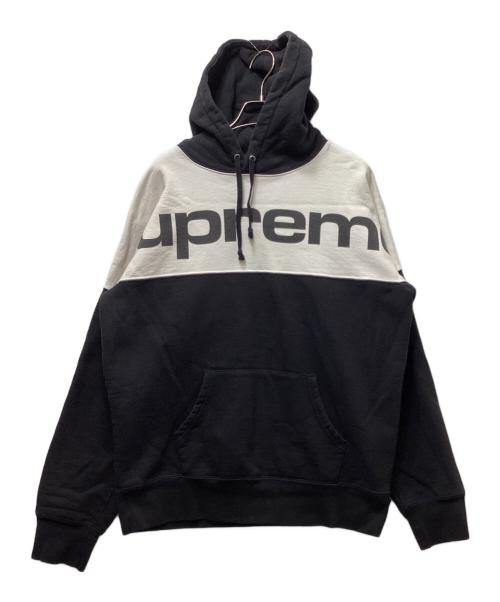 SUPREME（シュプリーム）Supreme (シュプリーム) ブロックドプルオーバーフーディー/Blocked Hooded Sweatshirt/17SS ブラック サイズ:Mの古着・服飾アイテム