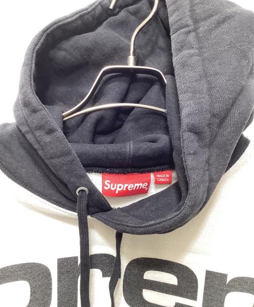 SUPREME（シュプリーム）Supreme (シュプリーム) ブロックドプルオーバーフーディー/Blocked Hooded Sweatshirt/17SS ブラック サイズ:Mの古着・服飾アイテム