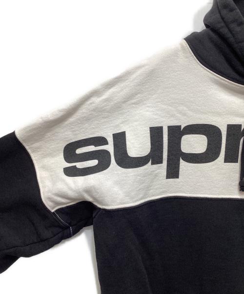 SUPREME（シュプリーム）Supreme (シュプリーム) ブロックドプルオーバーフーディー/Blocked Hooded Sweatshirt/17SS ブラック サイズ:Mの古着・服飾アイテム