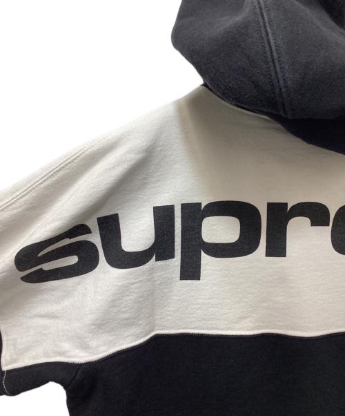 SUPREME（シュプリーム）Supreme (シュプリーム) ブロックドプルオーバーフーディー/Blocked Hooded Sweatshirt/17SS ブラック サイズ:Mの古着・服飾アイテム