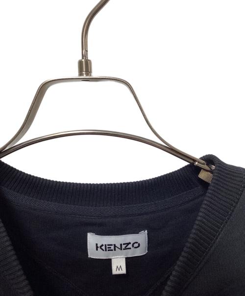 KENZO（ケンゾー）KENZO (ケンゾー) タイガーパッチクルーネックスウェット FB65SW0064ML ブラック サイズ:Mの古着・服飾アイテム