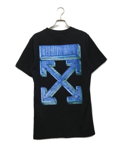 OFFWHITE（オフホワイト）OFFWHITE (オフホワイト) プリントTシャツ ブラック サイズ:Sの古着・服飾アイテム