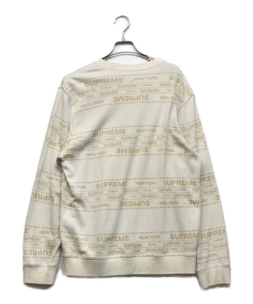 SUPREME（シュプリーム）Supreme (シュプリーム) メタリックジャガードニット ベージュ サイズ:Mの古着・服飾アイテム