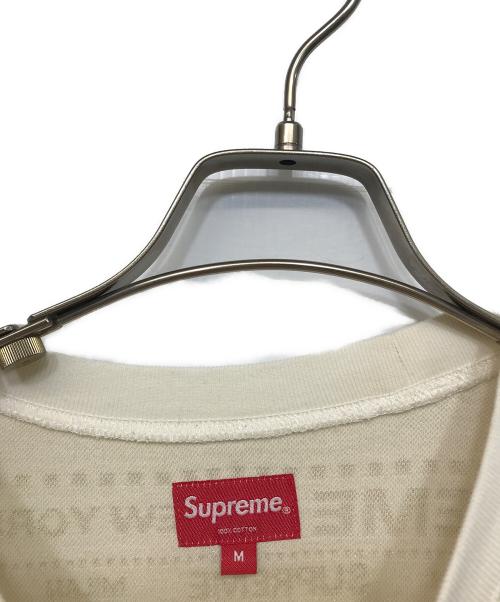 SUPREME（シュプリーム）Supreme (シュプリーム) メタリックジャガードニット ベージュ サイズ:Mの古着・服飾アイテム