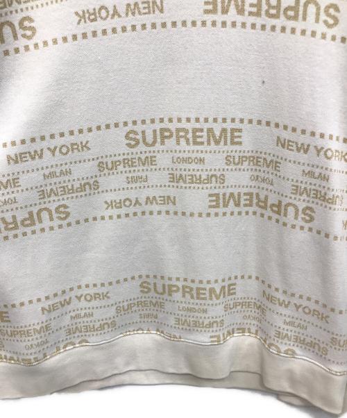 SUPREME（シュプリーム）Supreme (シュプリーム) メタリックジャガードニット ベージュ サイズ:Mの古着・服飾アイテム