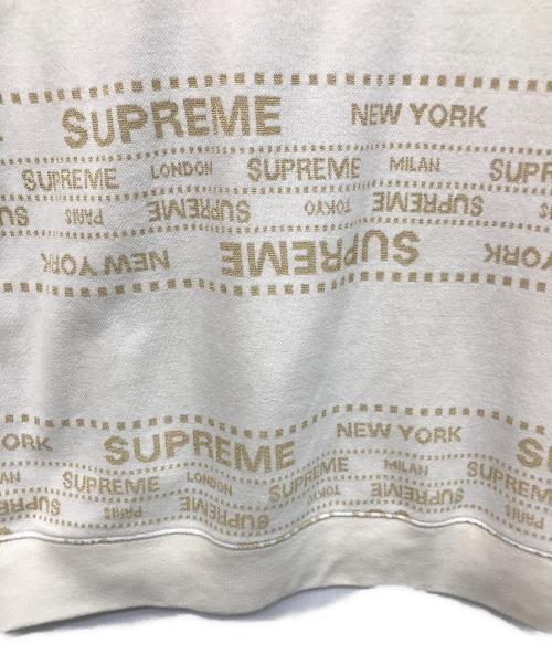 SUPREME（シュプリーム）Supreme (シュプリーム) メタリックジャガードニット ベージュ サイズ:Mの古着・服飾アイテム