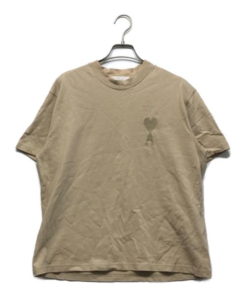 AMI Alexandre Mattiussi（アミアレクサンドルマテュッシ）AMI Alexandre Mattiussi (アミアレクサンドルマテュッシ) ハート刺繍ｔシャツ ベージュ サイズ:XSの古着・服飾アイテム