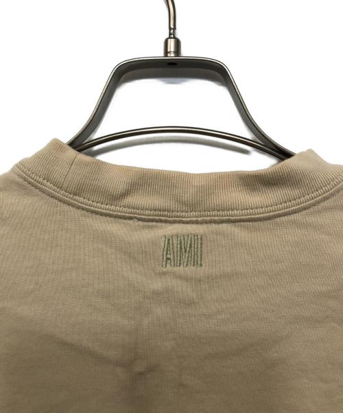 AMI Alexandre Mattiussi（アミアレクサンドルマテュッシ）AMI Alexandre Mattiussi (アミアレクサンドルマテュッシ) ハート刺繍ｔシャツ ベージュ サイズ:XSの古着・服飾アイテム