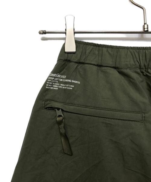 FreshService（フレッシュサービス）FreshService (フレッシュサービス) CRISP COTTON CLIMBING SHORTS グリーン サイズ:M 未使用品の古着・服飾アイテム