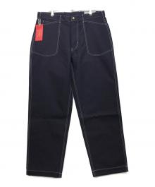 BONCOURA（ボンクラ）の古着「Work Pants WWⅡ Duck indigo 12th Anniversary Model」｜インディゴ