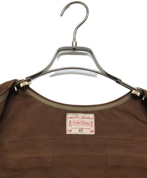 BONCOURA（ボンクラ）BONCOURA (ボンクラ) Pack Vest Duck ブラウン サイズ:40 未使用品の古着・服飾アイテム