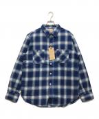 BONCOURAボンクラ）の古着「Work Shirt Flannel Ombre」｜ブルー