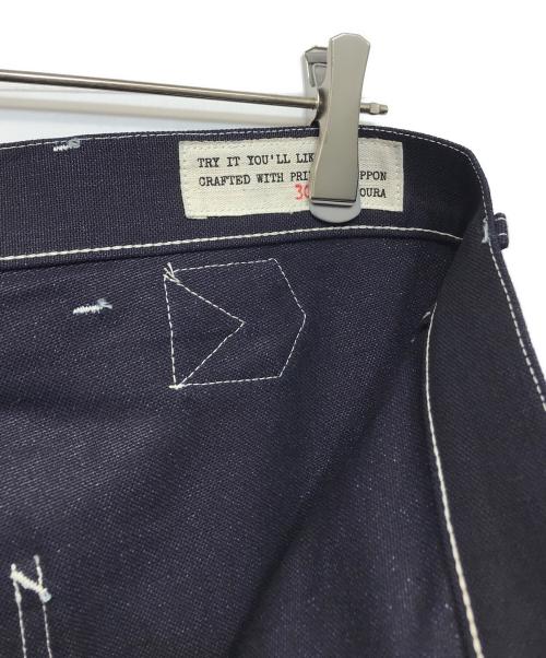 BONCOURA（ボンクラ）BONCOURA (ボンクラ) Work Pants WWⅡ Duck indigo 12th Anniversary Model インディゴ サイズ:30の古着・服飾アイテム