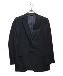 BROOKS BROTHERS（ブルックスブラザーズ）の古着「ストライプテーラードジャケット　 1818シリーズ　」｜ネイビー