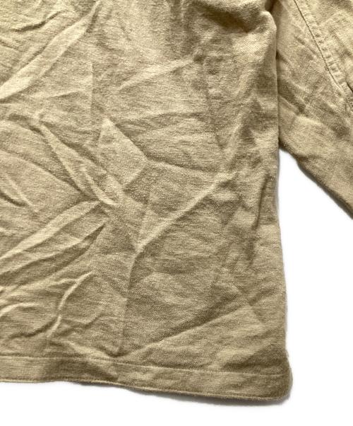 ISSEY MIYAKE（イッセイミヤケ）ISSEY MIYAKE (イッセイミヤケ) ノーカラーシャツ ベージュ サイズ:3の古着・服飾アイテム