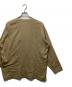 中古・古着 ISSEY MIYAKE (イッセイミヤケ) ノーカラーシャツ ベージュ サイズ:3：12000円