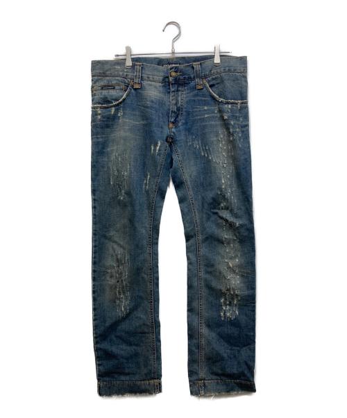 DOLCE & GABBANA（ドルチェ＆ガッバーナ）DOLCE & GABBANA (ドルチェ＆ガッバーナ) デニムパンツ インディゴ サイズ:52の古着・服飾アイテム