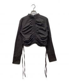 TODAYFUL（トゥデイフル）の古着「Checkgather Compact Blouse」｜ブラウン