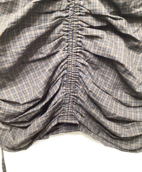 TODAYFUL（トゥデイフル）TODAYFUL (トゥデイフル) Checkgather Compact Blouse ブラウン サイズ:Fの古着・服飾アイテム
