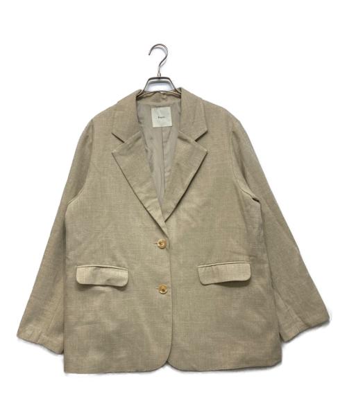 Eaphi（エフィ）Eaphi (エフィ) LINEN LIKE OVER JACKET ベージュ サイズ:FREEの古着・服飾アイテム
