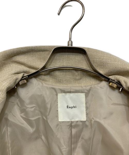 Eaphi（エフィ）Eaphi (エフィ) LINEN LIKE OVER JACKET ベージュ サイズ:FREEの古着・服飾アイテム