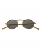 EYEVANアイヴァン）の古着「Safari サファリ YG（YELLOW GOLD） メガネ」｜ゴールド