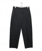 COMME des GARCONS HOMMEコムデギャルソン オム）の古着「２タックウールスラックス」｜ブラック