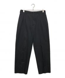 COMME des GARCONS HOMME（コムデギャルソン オム）の古着「２タックウールスラックス」｜ブラック
