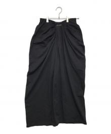 PRANK PROJECT（プランクプロジェクト）の古着「Drape Front Jersey Pants」｜ブラック