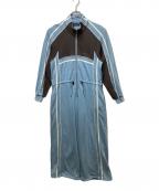 MAISON SPECIALメゾンスペシャル）の古着「Sweat Track Rompers（スウェットトラックロンパース）21241265101 / オールインワン　ジャンプスーツ」｜ブルー
