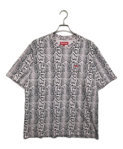 SUPREME（シュプリーム）Supreme (シュプリーム) パイソンスモールロゴTEE ピンク サイズ:Mの古着・服飾アイテム