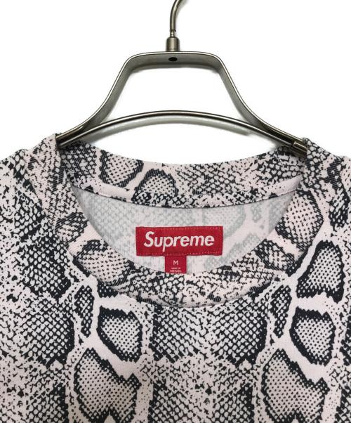 SUPREME（シュプリーム）Supreme (シュプリーム) パイソンスモールロゴTEE ピンク サイズ:Mの古着・服飾アイテム
