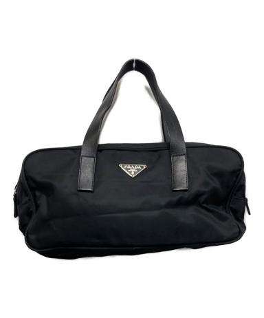中古・古着通販】PRADA (プラダ) ナイロンミニボストン ブラック
