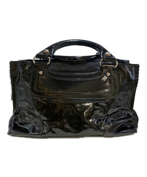 CELINE（セリーヌ）CELINE (セリーヌ) エナメル ブギーバッグ ブラックの古着・服飾アイテム