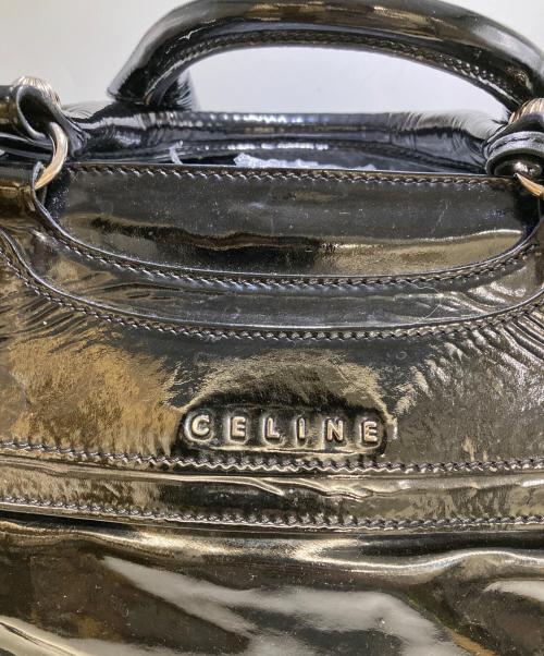 CELINE（セリーヌ）CELINE (セリーヌ) エナメル ブギーバッグ ブラックの古着・服飾アイテム