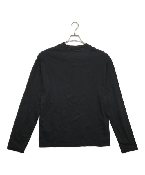 JIL SANDER+（ジルサンダープラス）JIL SANDER+ (ジルサンダープラス) ロゴパッチ ロングスリーブカットソー ブラック サイズ:Lの古着・服飾アイテム