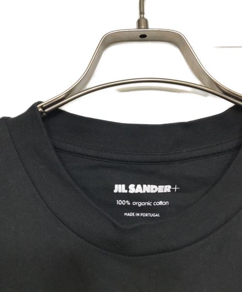 JIL SANDER+（ジルサンダープラス）JIL SANDER+ (ジルサンダープラス) ロゴパッチ ロングスリーブカットソー ブラック サイズ:Lの古着・服飾アイテム