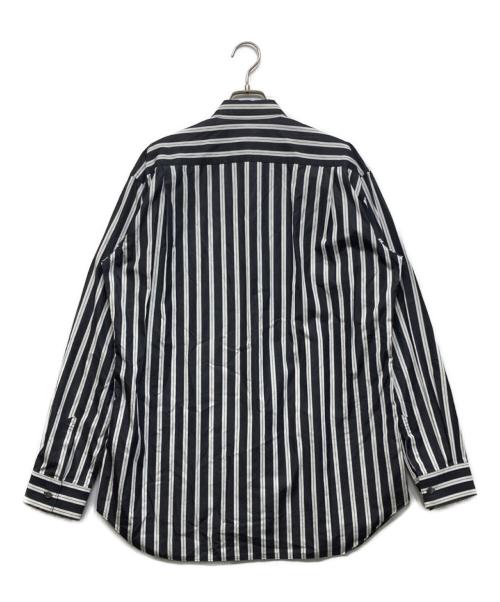 COMME des GARCONS SHIRT（コムデギャルソンシャツ）COMME des GARCONS SHIRT (コムデギャルソンシャツ) アーガイル×ストライプシャツ ブラック サイズ:Lの古着・服飾アイテム