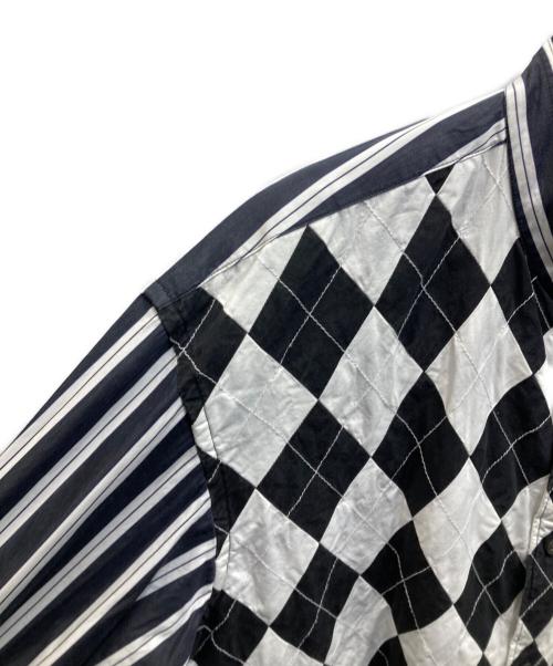 COMME des GARCONS SHIRT（コムデギャルソンシャツ）COMME des GARCONS SHIRT (コムデギャルソンシャツ) アーガイル×ストライプシャツ ブラック サイズ:Lの古着・服飾アイテム