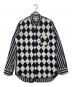COMME des GARCONS SHIRT（コムデギャルソンシャツ）の古着「アーガイル×ストライプシャツ」｜ブラック