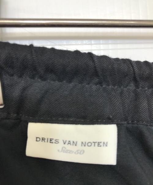 DRIES VAN NOTEN（ドリスヴァンノッテン）DRIES VAN NOTEN (ドリスヴァンノッテン) サイドライン イージーパンツ ブラック サイズ:50の古着・服飾アイテム