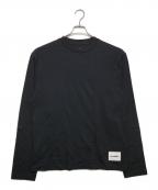 JIL SANDER+ジルサンダープラス）の古着「ロゴパッチ ロングスリーブカットソー」｜ブラック