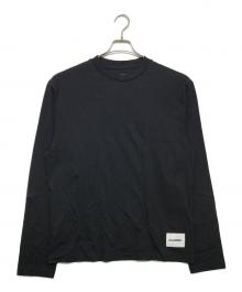 JIL SANDER+（ジルサンダープラス）の古着「ロゴパッチ ロングスリーブカットソー」｜ブラック