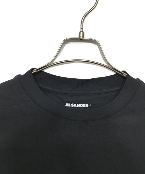 JIL SANDER+（ジルサンダープラス）JIL SANDER+ (ジルサンダープラス) ロゴパッチ ロングスリーブカットソー ブラック サイズ:Lの古着・服飾アイテム